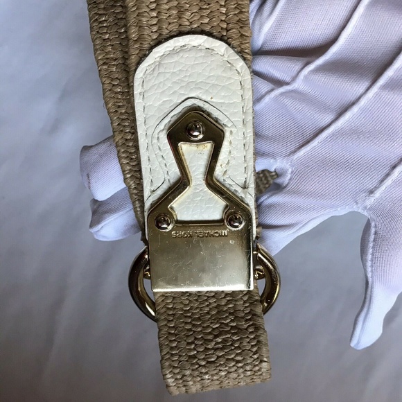 Michael Kors Woven White Belt - Picture 3 of 5